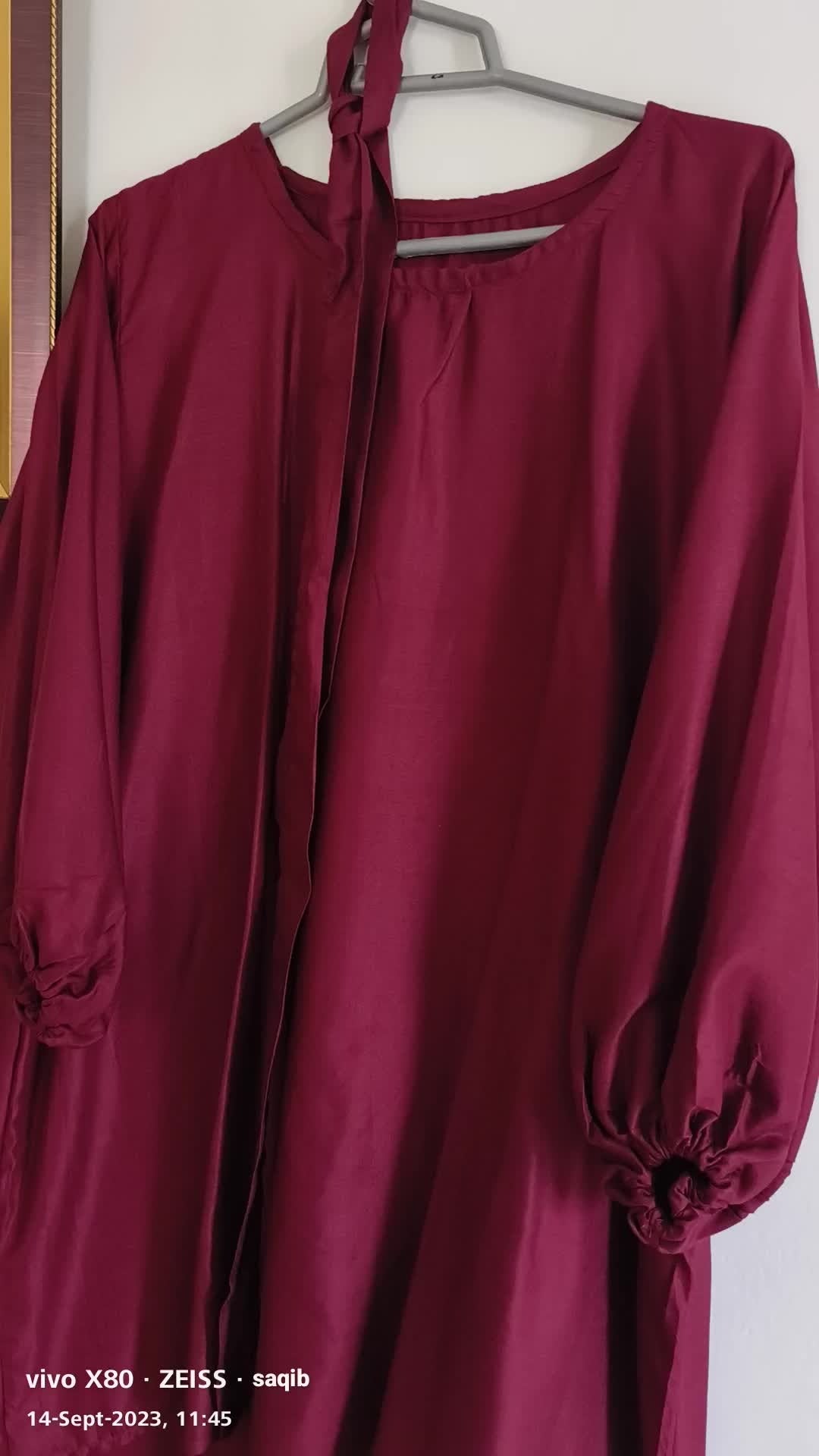 New Arrival Stylish 2-Piece Casual Dress for Girls with Neck Tie